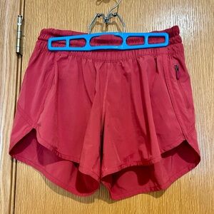 lululemon athletica Crimson Red Athletic Running Shorts